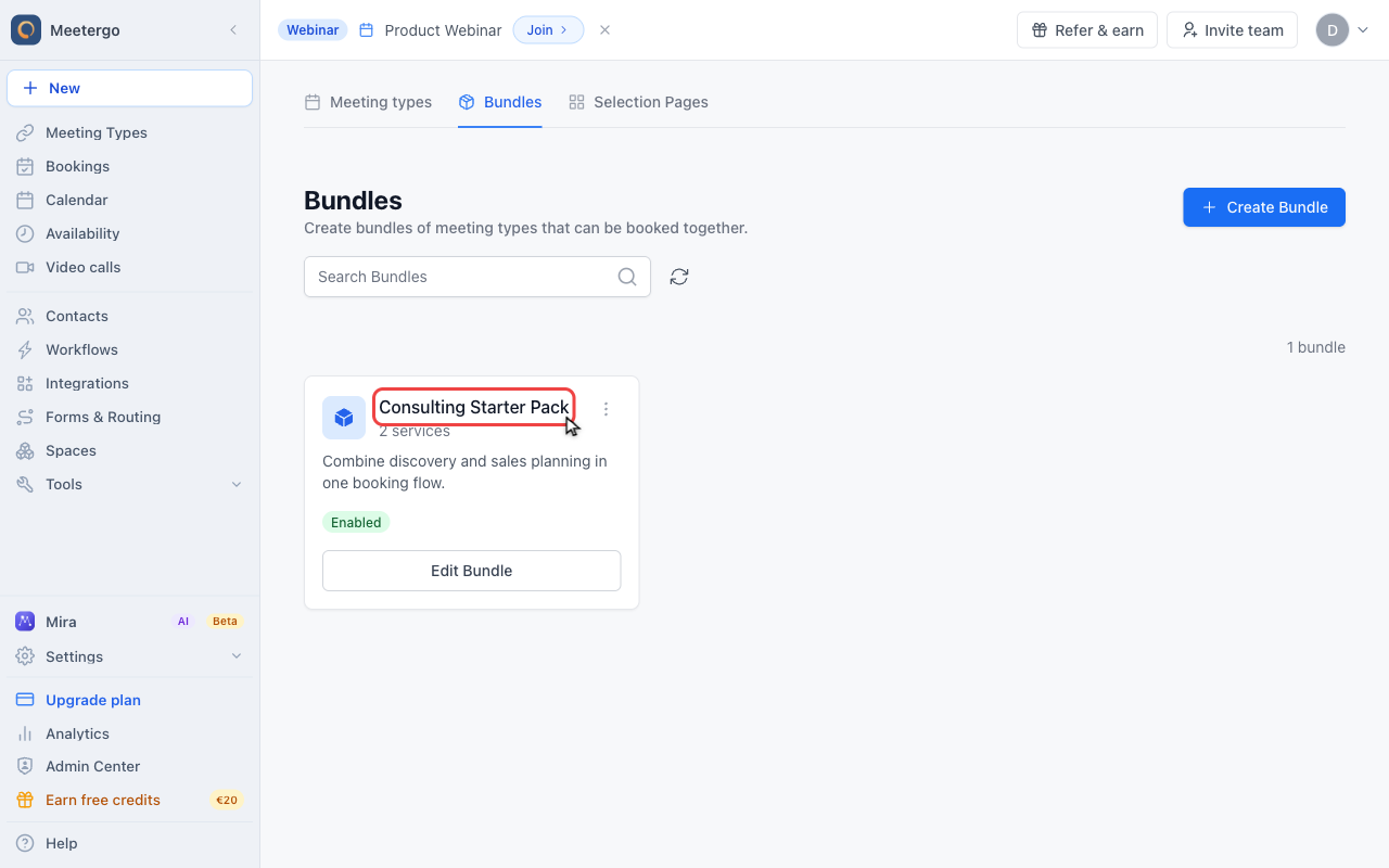Review existing bundles