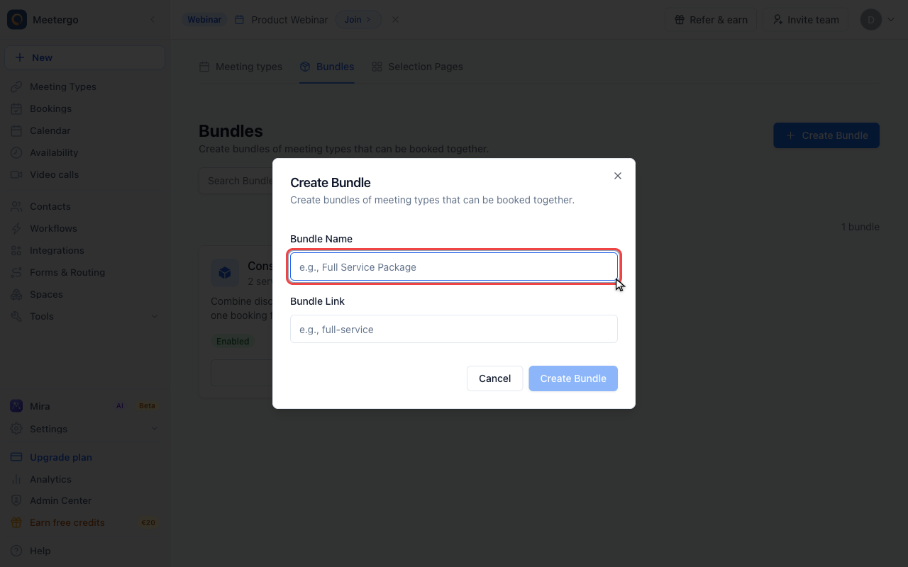 Add name and link