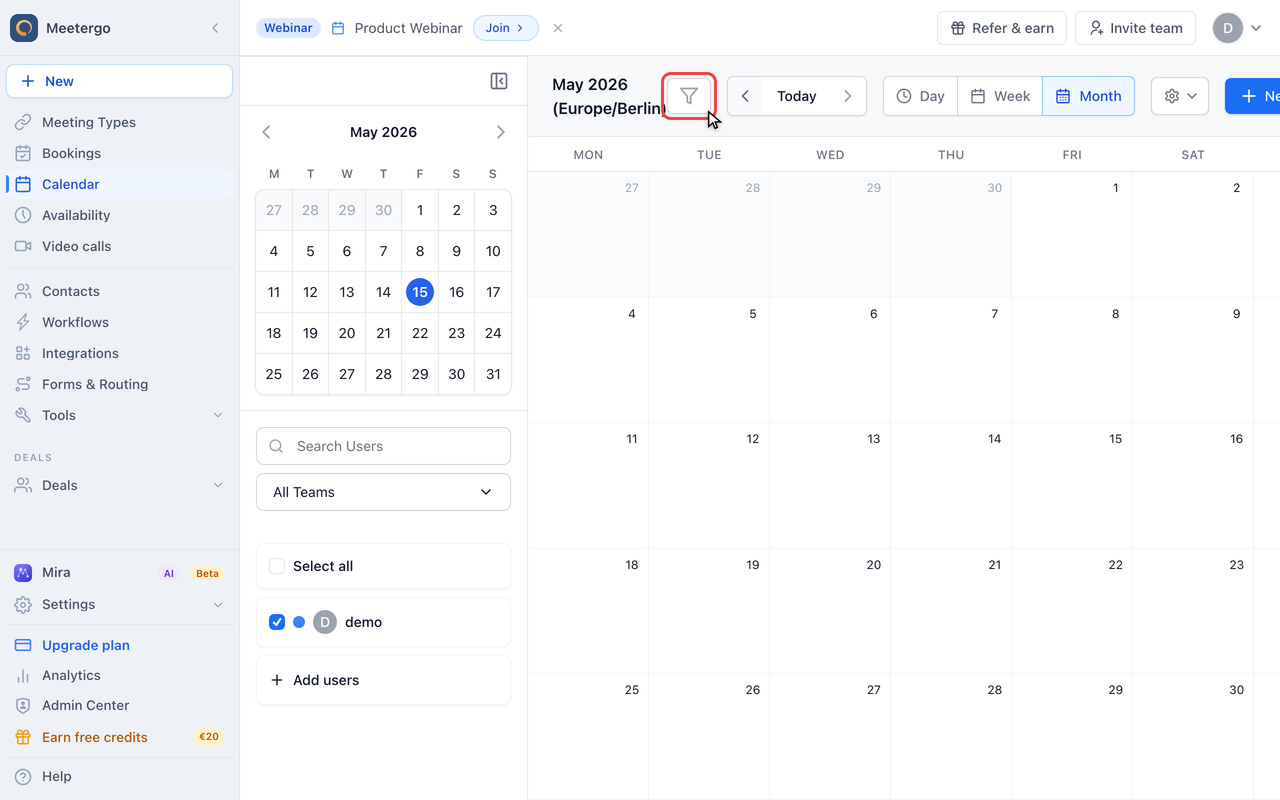 Open View Settings