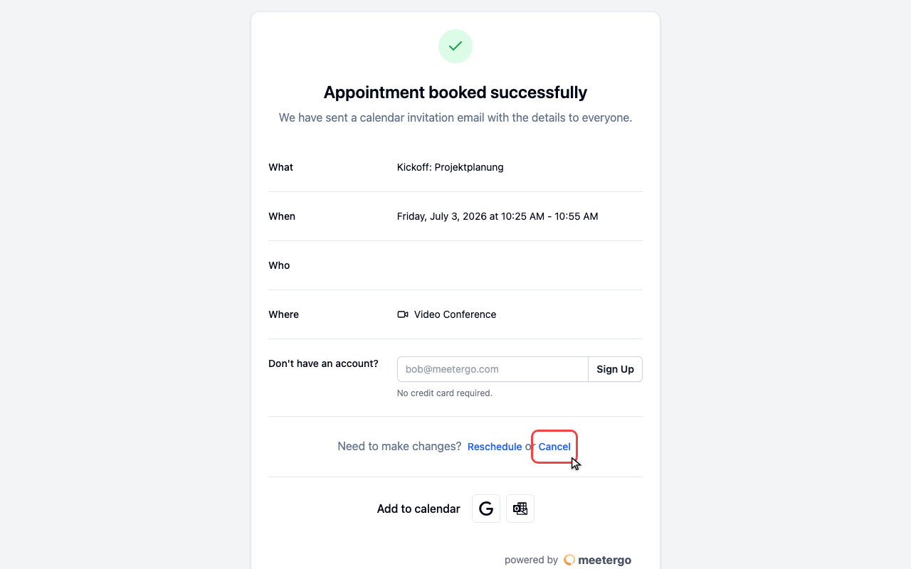 Click Cancel