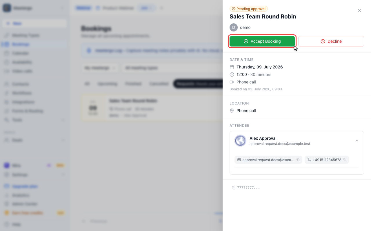 Accept only after review