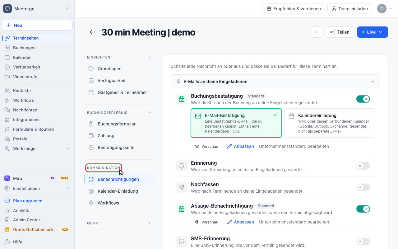 Sprachabdeckung für Benachrichtigungen prüfen