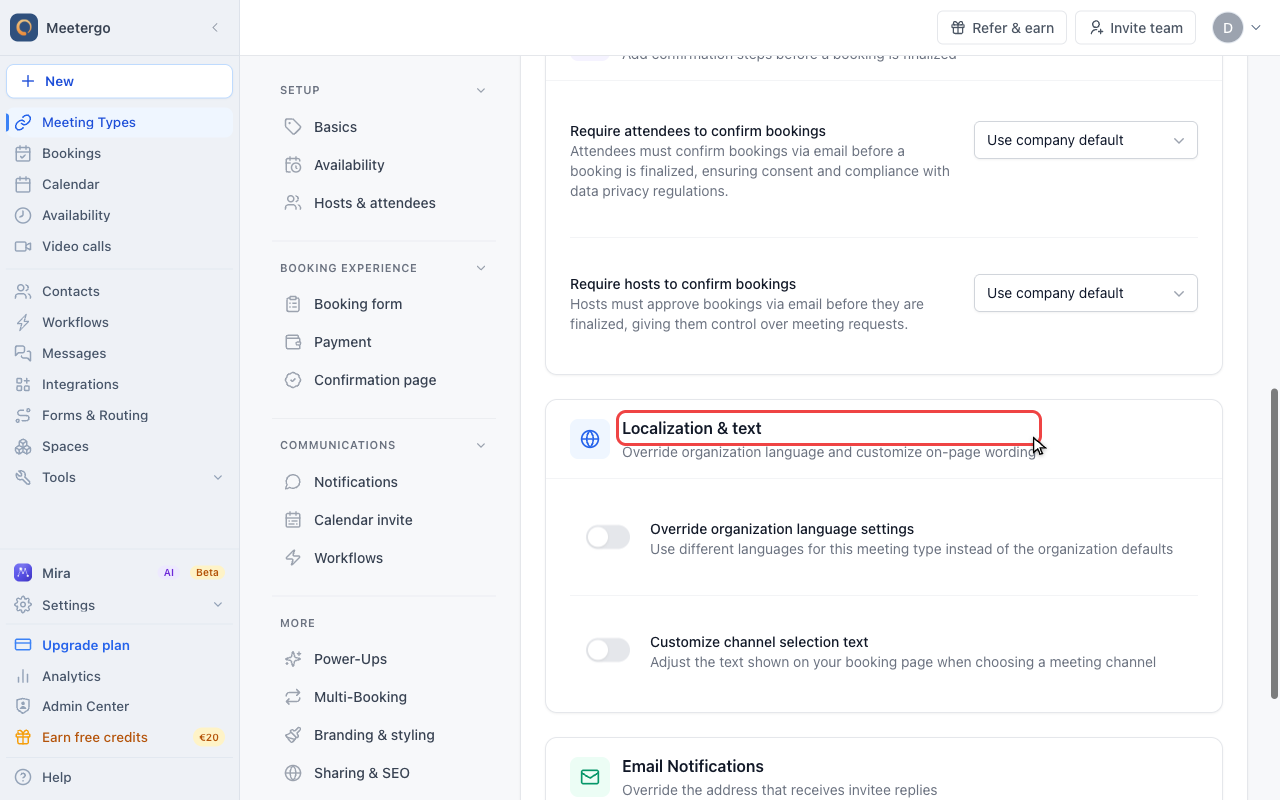 Find Localization & text