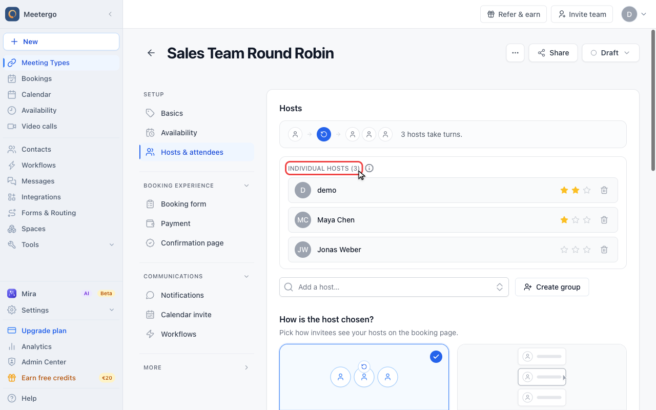 Adjust the round-robin pool