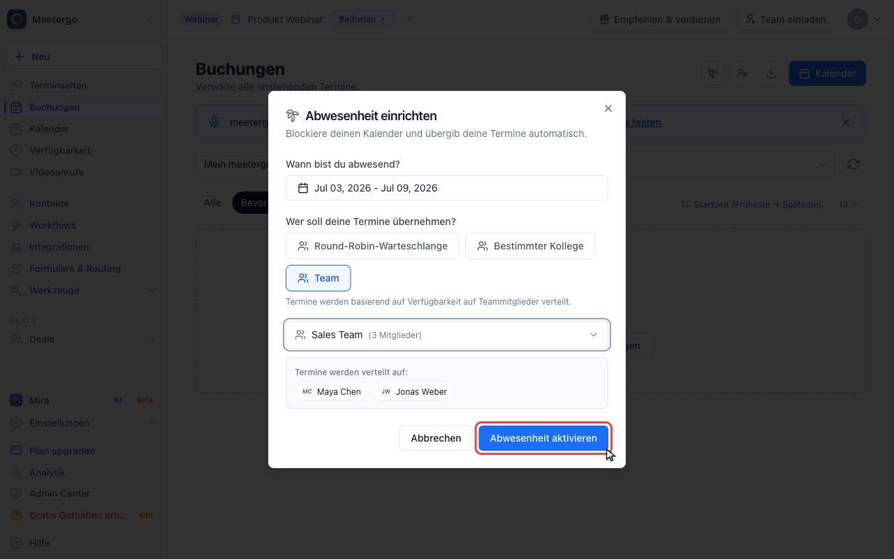 Nach Prüfung aktivieren