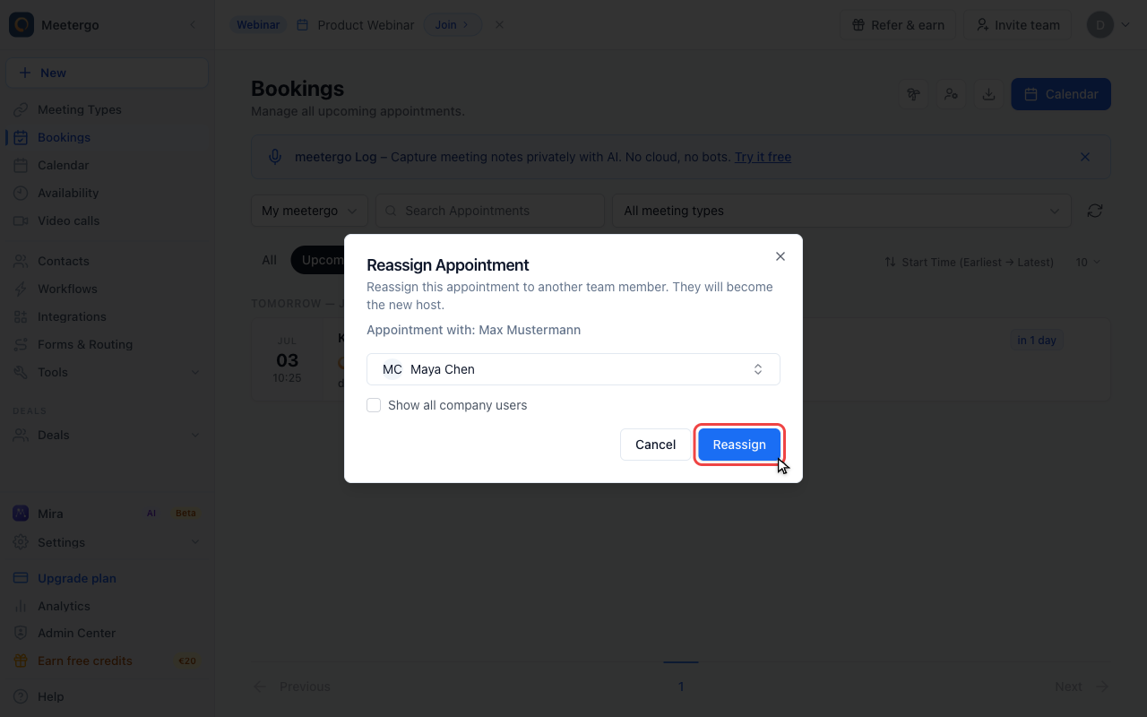 Confirm only after checking