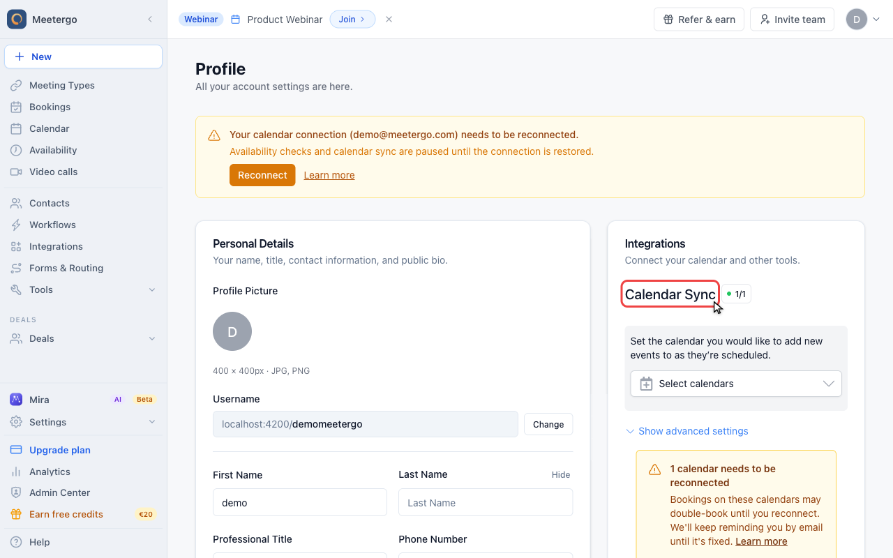 Find Calendar Sync